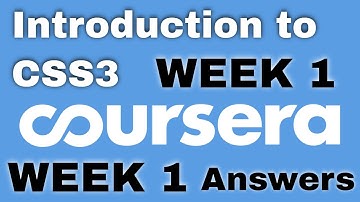 Introduction to CSS3 week 1 coursera Quiz Answers | Introduction to CSS3 week 1 coursera Answers
