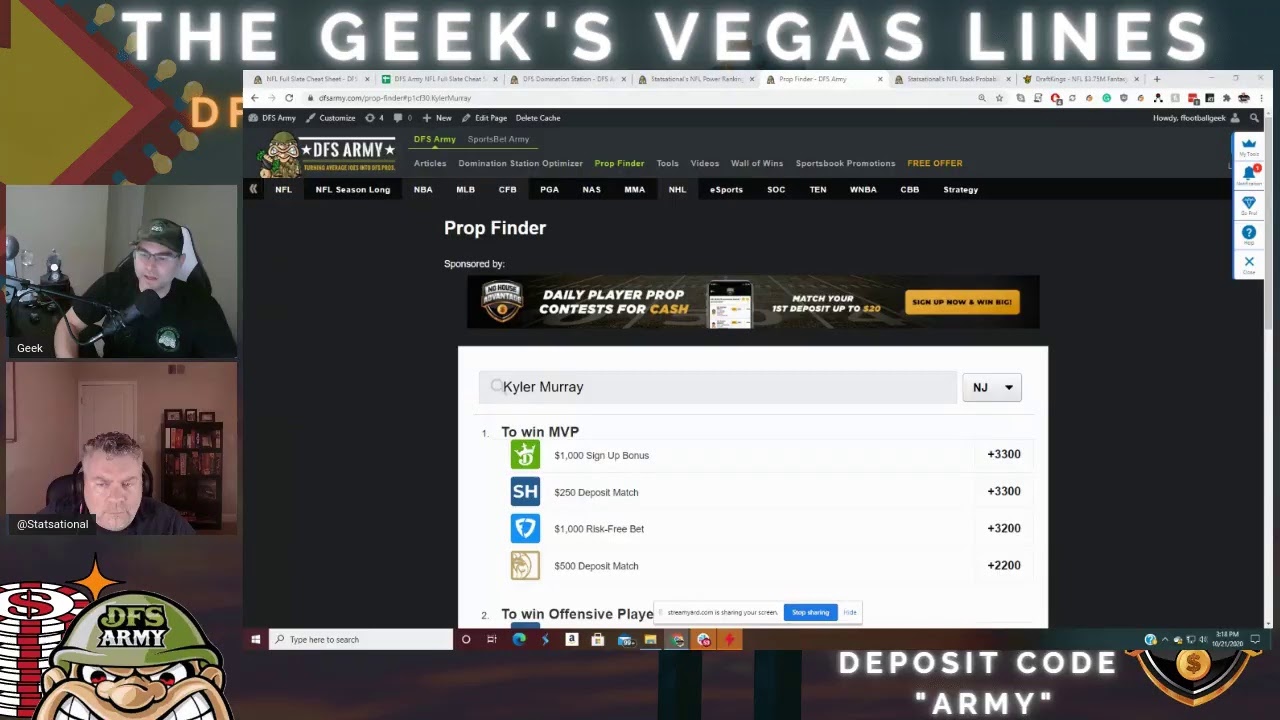 DFS Army s Geek s Vegas Lines NFL Week 7 Daily Fantasy Football And dfs-army-s-geek-s-vegas-lines-nfl-week-7-daily-fantasy-football-and