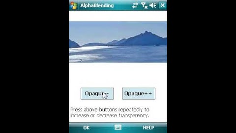 No Flicker while AlphaBlend