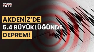 Son Dakika... Muğla Açıklarında 5.4 Büyüklüğünde Deprem