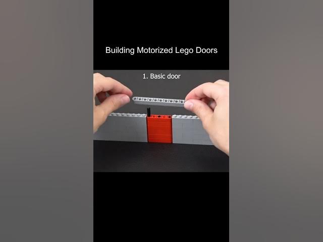 Building motorized Lego doors #shorts