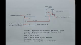 How to Wire a Rocker Switch & Relay - Simple & Easy