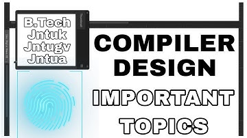 COMPILER DESIGN IMPORTANT TOPICS //  R20 BTECH 2023
