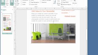 Creating a newsletter screenshot 5