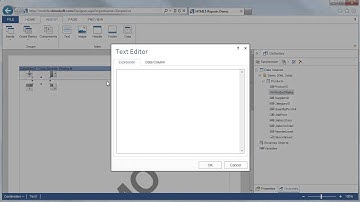 Creating New Data Source and List of Products in HTML5 Designer - [Shot on version 2013.1]