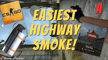 Improve at CSGO | The Easiest Highway Smoke on Cache! 💨