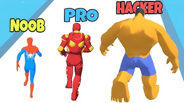 NOOB vs PRO vs HACKER in Upgrade Run 3D