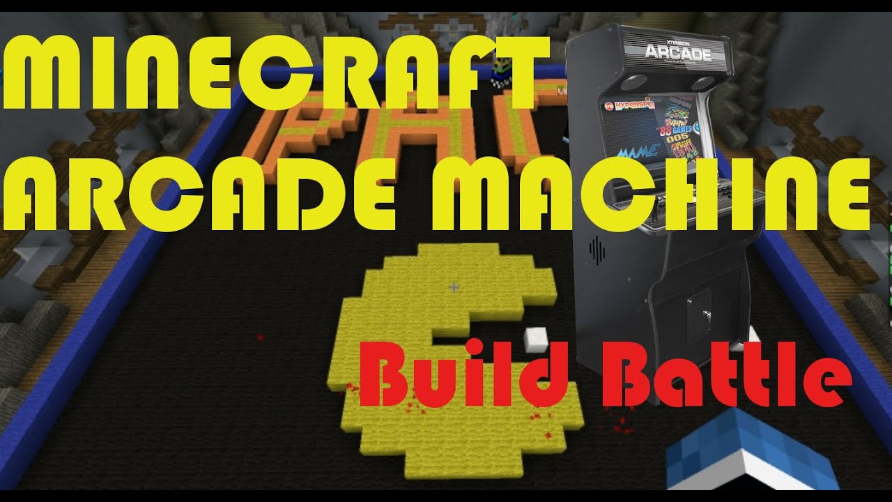 Arcade Machine Build Lets Build An Arcade Machine Minecraft Build Battle Youtube