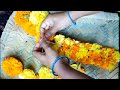 Very Easy Trick To Make Marigold Flower Garland//bhanthi Poola Mala/malai//Bhanthi Flowers//Flower
