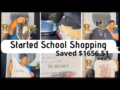 STARTED SCHOOL SHOPPING / WENT TO KOHL'S & SAVED OVER $1600 WITH THEIR SALES / UNBELIEVABLE PRICES