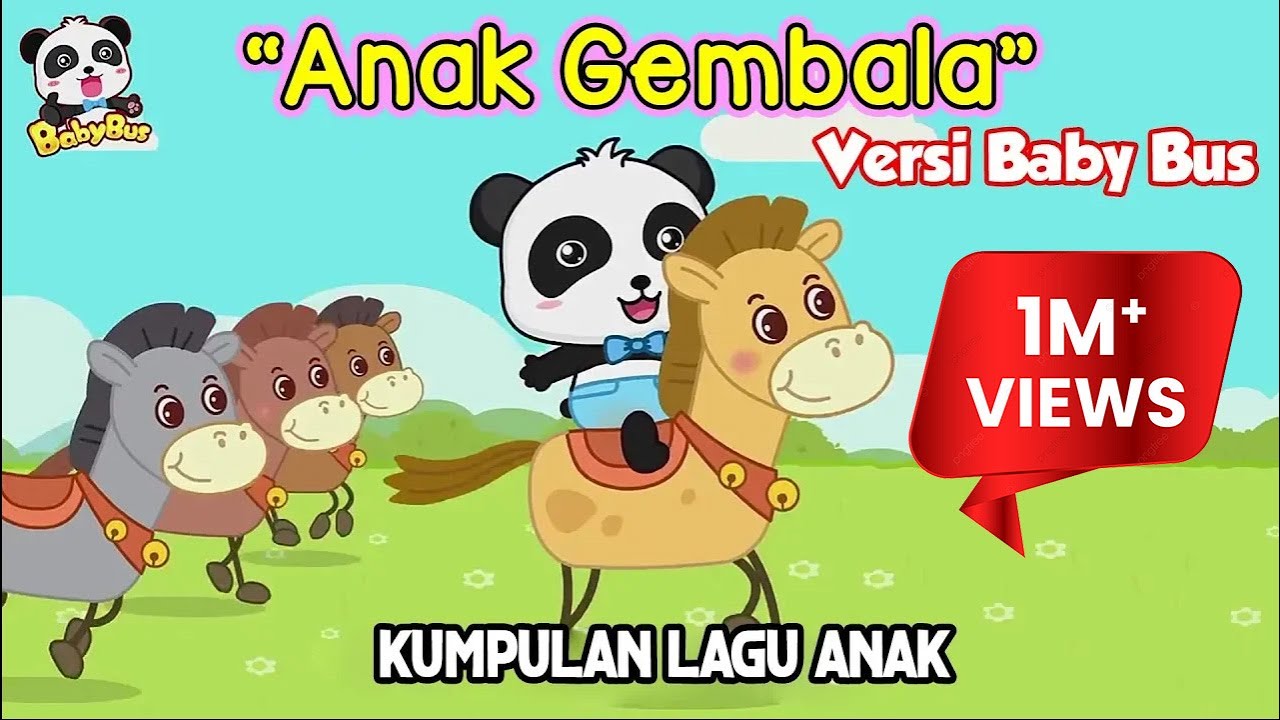  Anak  gembala lagu anak  terpopuler  Kartun  BabyBus  Aku 