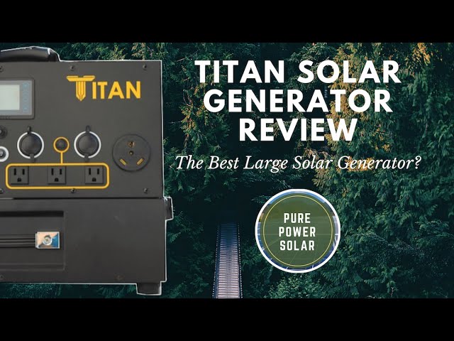 Titan Boost Solar Generator 3000w Point Zero Energy - Wild Oak Trail