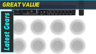 Rockville Commercial 70v Amp + (8) White 5" Ceiling Speakers - In-Depth Review