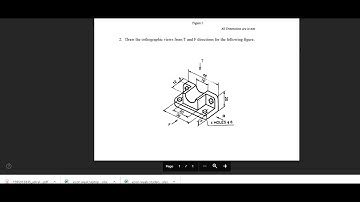 KTU ENGINEERING GRAPHICS|CONVERSION OF PICTORIAL VIEW| UNI QUESTION SOLVED