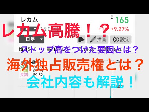 レカム高騰！要因と会社について解説！