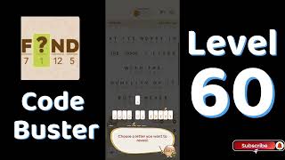 Code Busters Level 60 Walkthrough 🧩 | All Puzzle Solutions| Solutionguruji