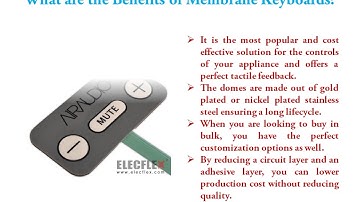 Membrane based keyboard manufacturer in china - Elecflex.com