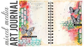 Mixed Media Art Journal With Derwent Inktense Blocks