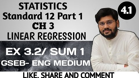 4.1 | short cut method | u v method | chapter 3 std 12 | linear regression | stats  gujarat board |
