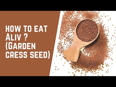 How to take Aliv (Gardencress seed)?