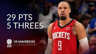 Dillon Brooks 29 Pts 5 Threes Vs Mavericks 2324 Season