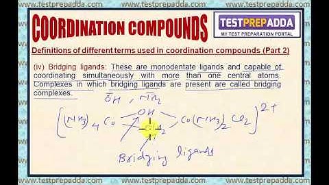 COORDINATION COMPOUNDS - Lesson 3