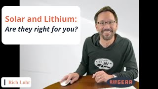 Solar and Lithium: Are they right for you? WEBINAR | Airstream batteries by AIR GEAR 3,632 views 1 year ago 56 minutes