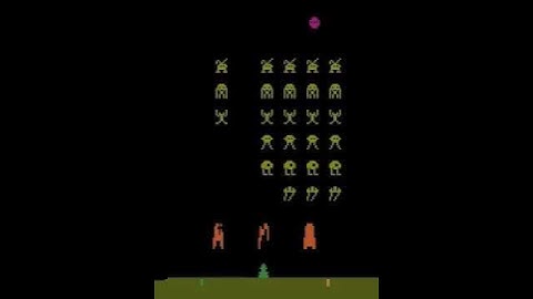 Atari Space Invaders Double Deep Q Network Video 1/3