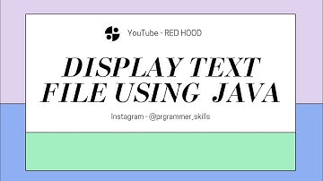 Reading a File using Java by Red Hood #3