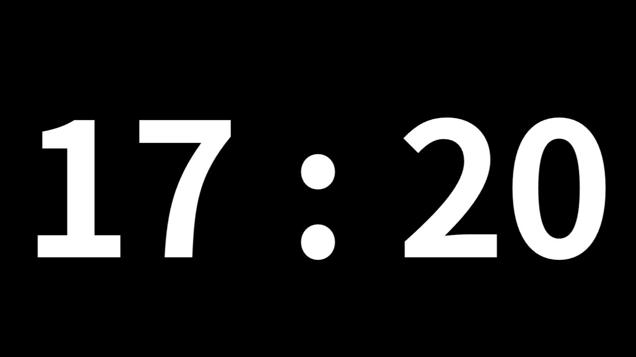 17분 20초 타이머 17minute 20second timer 1040 second timer