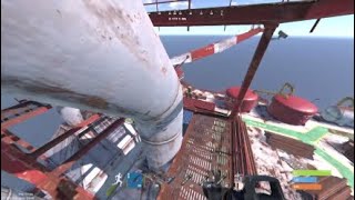 How to get on vents small oil rig - console rust