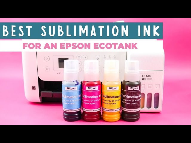 Inkfinitee Sublimation Ink for Epson Ecotank CYMB