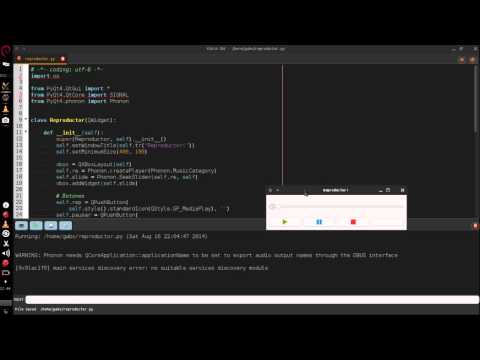 PyQt - Reproductor de música en 72 líneas...