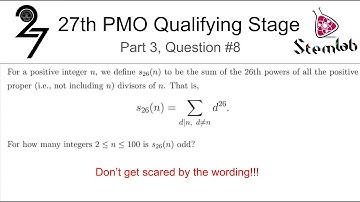 27th PMO - Qualifying stage P3 Q8