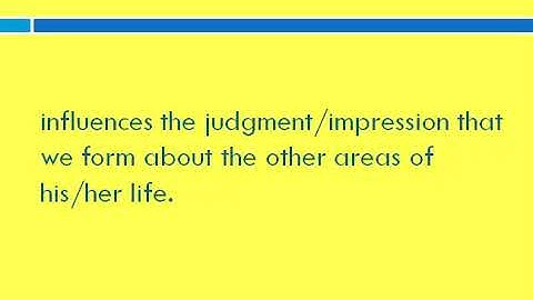 Halo Effect (Cognitive Bias/Psychology Videos)