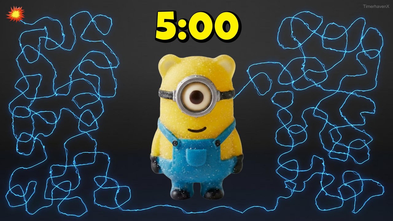 5 Min Exploding Timer 5 Minute Timer Bomb | Minion Gummy Bear EXPLOSION! ππ»π¬ - YouTube
