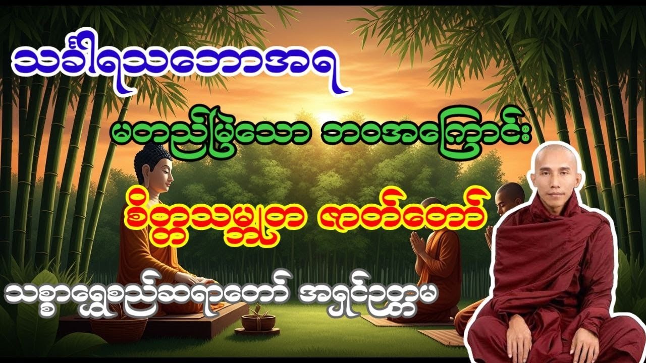 သစ္စာရွှေစည်ဆရာတော် ဟောကြားတော်မူသော စိတ္တသမ္ဘုတ ဇာတ်တော်