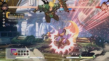 Sol Badguy mid screen combo