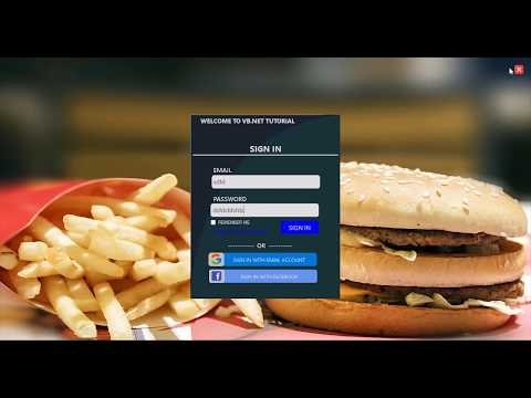 Modern Design Login Form In VB.NET