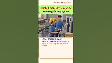 Tiếng Trung Công Xưởng: Xin hướng dẫn công việc mới