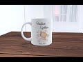 Vídeo: Taza personalizada bautizo niña "Osito"