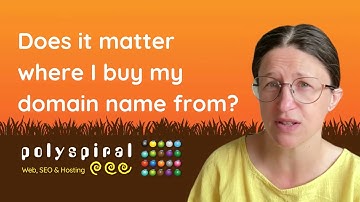 Does it matter who I buy my domain name from