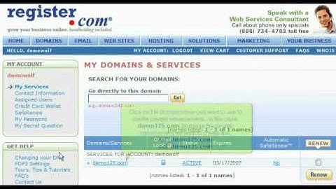 WebHosting Break Presents: Creating a private nameserver at Register.com