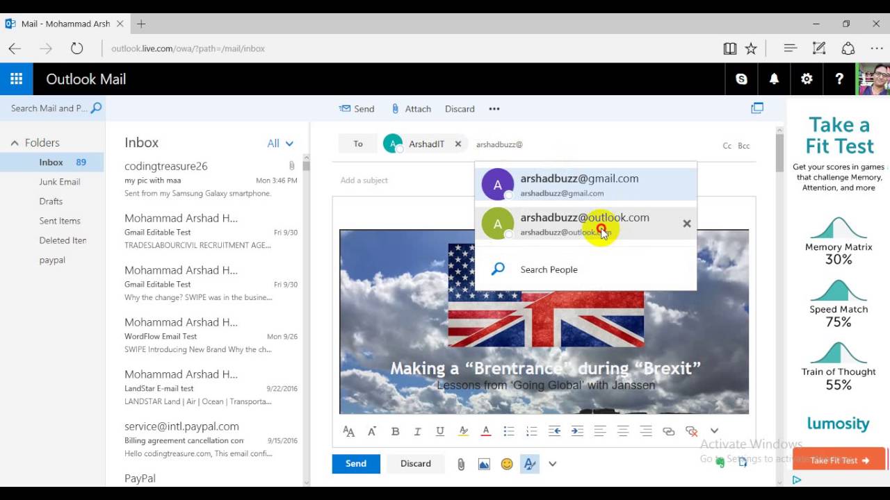 How To Send HTML Email In Outlook YouTube
