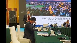 Cifcc 2024 In Kunming Bürgermeister-Vortrag Über Partnerstadt Dietzenbach