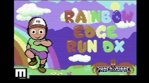 C64 Game: Rainbow Edge Run DX by Megastyle! 15 January 2021!