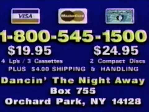 Commercial for the "Dancin' the Night Away" music Collection. Recorded in 1989.