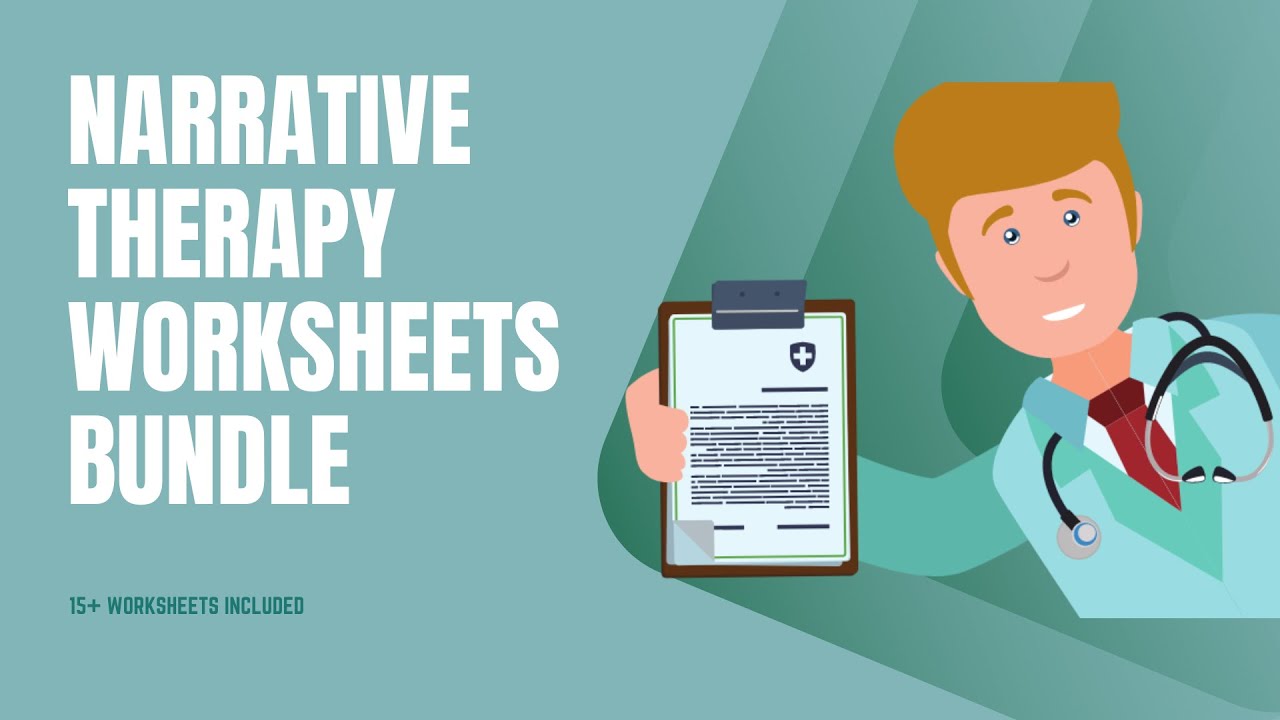Narrative Therapy Worksheets Bundle Editable Fillable Printable PDF Templates YouTube