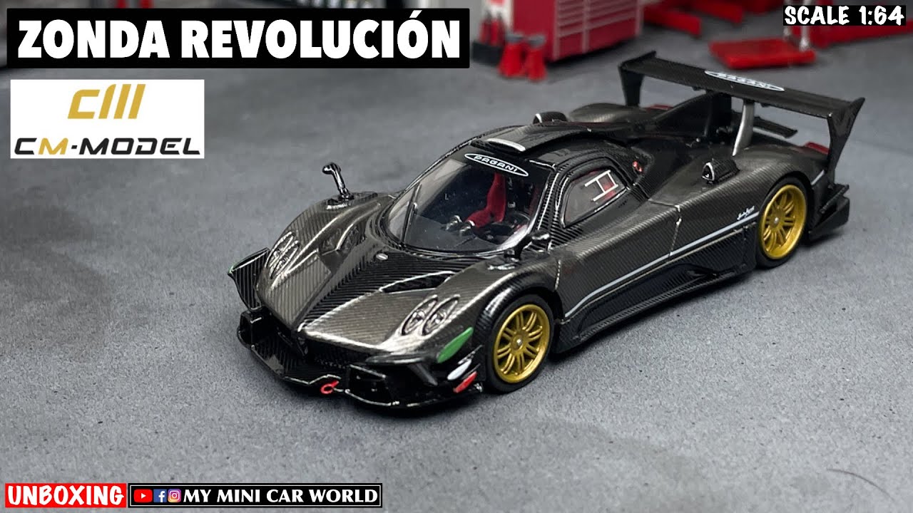 CM Model 1/64 パガーニ ゾンダ レボリューション 01 グレー MY MINI CAR WORLD』UNBOXING CM MODEL 1/64 ZONDA REVOLUCIÓN