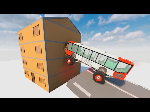 Cars Jumps into Dynamic House | Teardown Gameplay